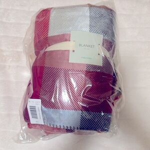 Maurice’s fleece and plush plaid throw